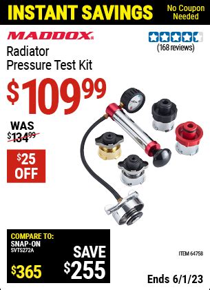 radiator test|MADDOX Radiator Pressure Test Kit